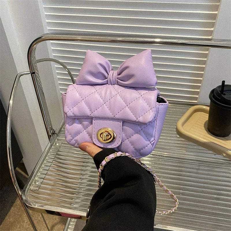 Mini Designer Luxury Shoulder Bag Toddler Princess Baby Girls Pink Bow Handbag Little Girl Cute Crossbody Purse-Dollar Bargains Online Shopping Australia