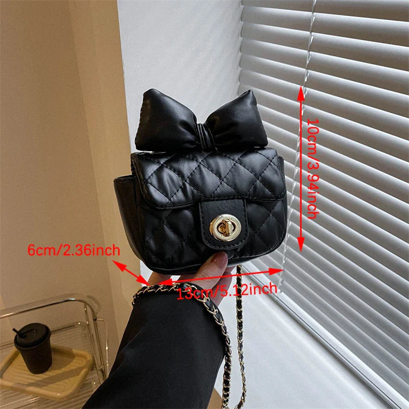 Mini Designer Luxury Shoulder Bag Toddler Princess Baby Girls Pink Bow Handbag Little Girl Cute Crossbody Purse-Dollar Bargains Online Shopping Australia
