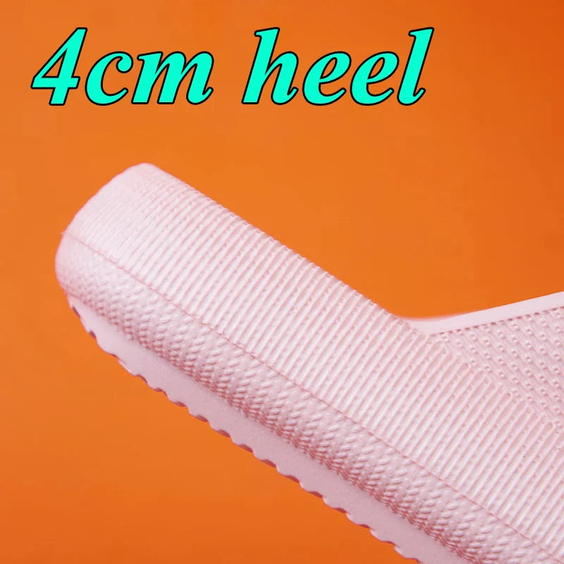 Thick Platform Cloud Slippers Women Fashion Buckle Soft Sole Pillow Slides Sandals Woman Beach Non-Slip Flip Flops-Dollar Bargains Online Shopping Australia
