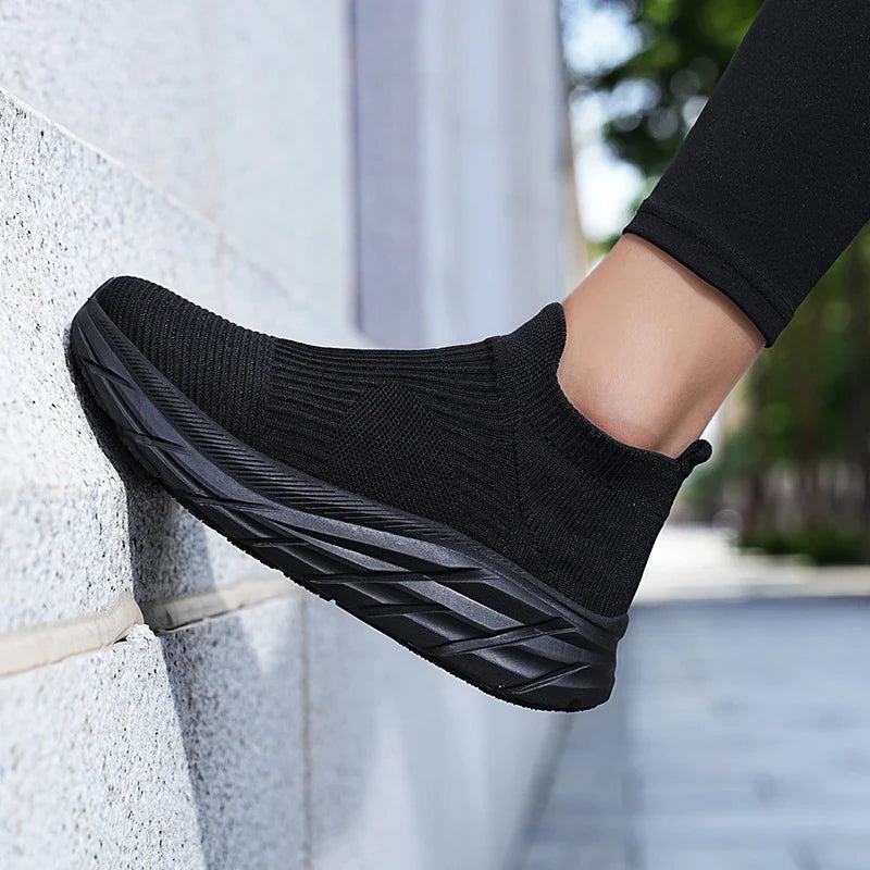 Women Sock Shoes Flannel Socks Sneakers Women Spring Autumn Platform Shoes-Dollar Bargains Online Shopping Australia
