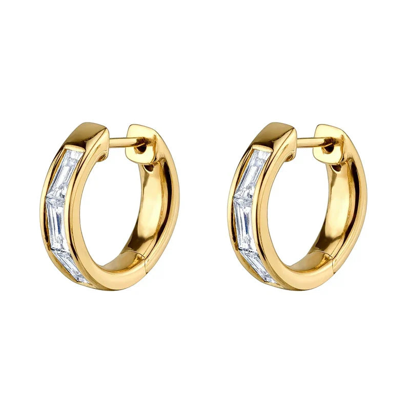 Gold Filled Stud Earrings Set For Women Ear Cuffs Colorful Zircon Dangle Hoop Earrings Fashion Party Jewelry-Dollar Bargains Online Shopping Australia