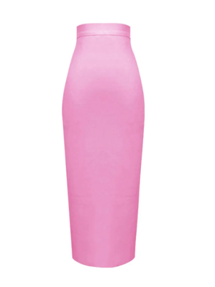 Knee Length Bandage Skirt Women Elastic Bodycon Summer Pencil Skirts-Dollar Bargains Online Shopping Australia