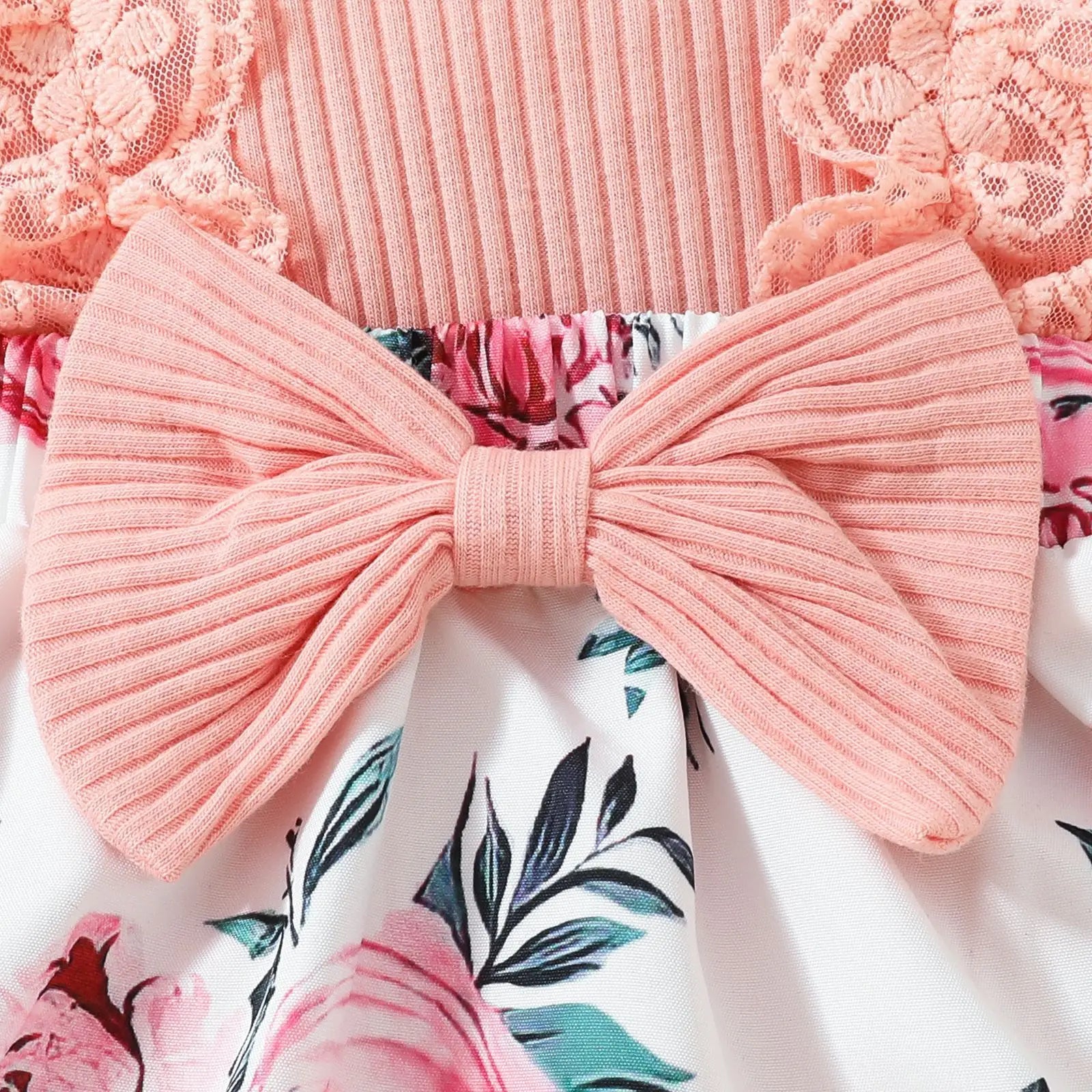 2024 Newborn Baby Girl Dress Sleeveless Lace Triangle Sweetheart 0-1 Year Old Baby Flower Bow Dress Headband-Dollar Bargains Online Shopping Australia