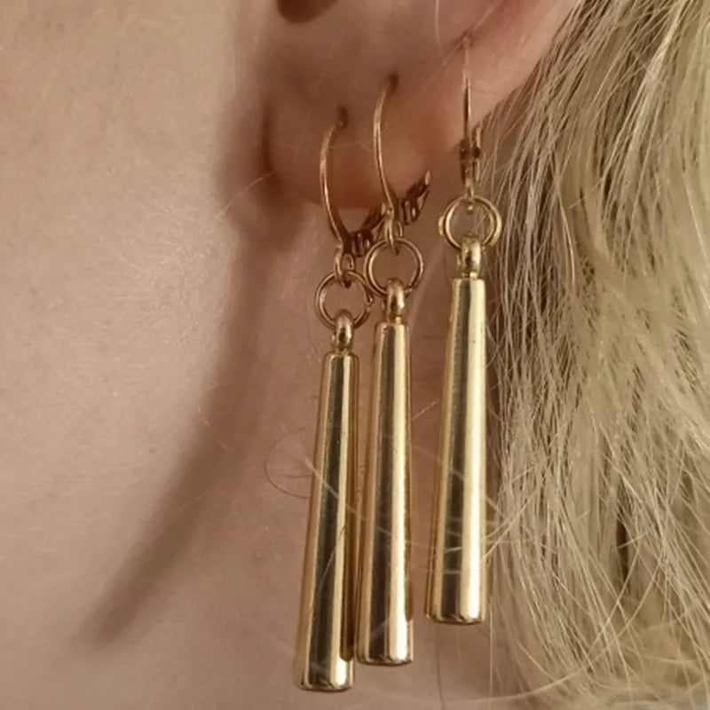 3Pcs/Set Roronoa Zoro Earrings Ear Clips Gold Color Small Geometric Non-Pierced Jewelry Hip Hop Wholesale Pendant Earrings-Dollar Bargains Online Shopping Australia