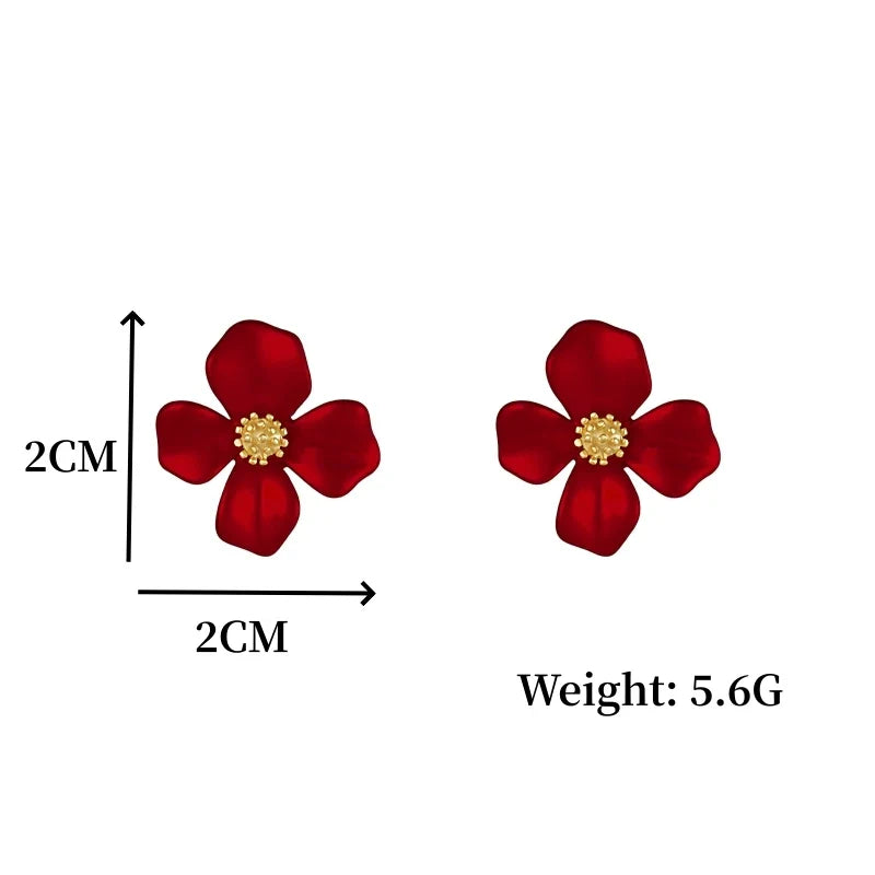 Flower Earrings For Women Fashion Sweet Earrings Woman Jewelry Colorful Earrings-Dollar Bargains Online Shopping Australia