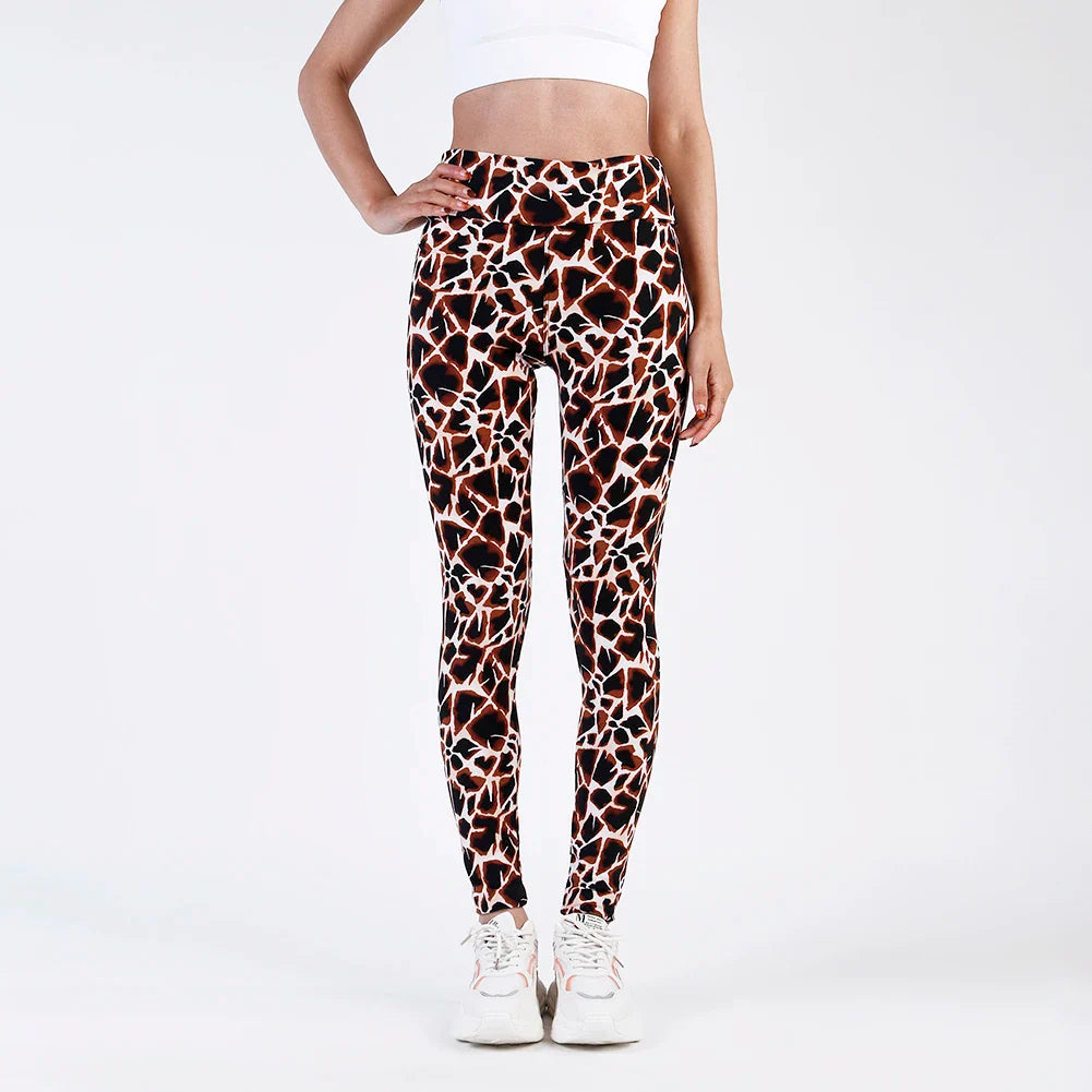 High Waist Animal Printed Leggings Soft Stretchy Women Sexy Leopard Print Pencil Pants Sport Fitness Yoga Leggings-Dollar Bargains Online Shopping Australia