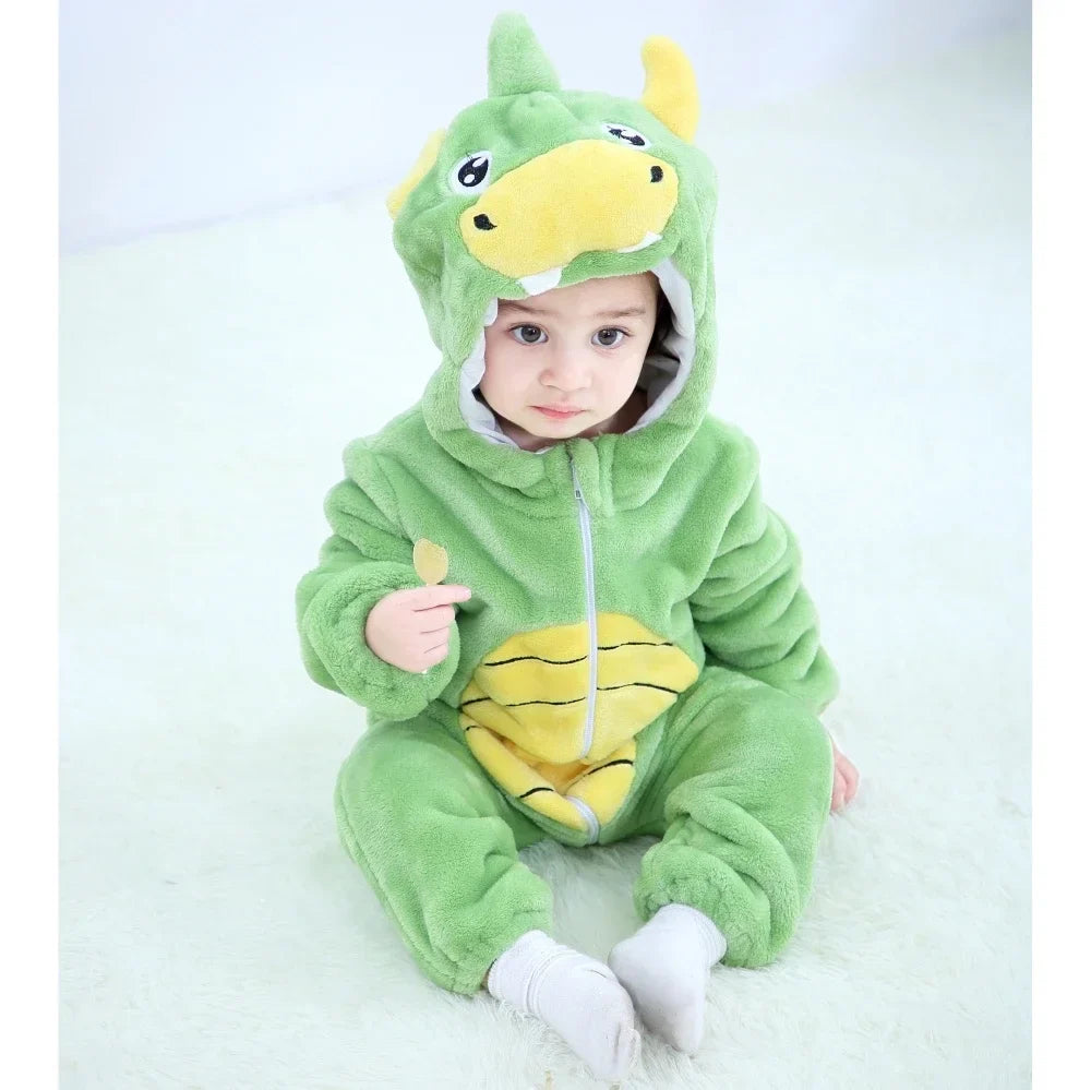 Baby Rompers Winter Kigurumi Lion Costume For Girls Boys Toddler Animal Jumpsuit Infant Clothes Pyjamas Kids Overalls Ropa Bebes-Dollar Bargains Online Shopping Australia