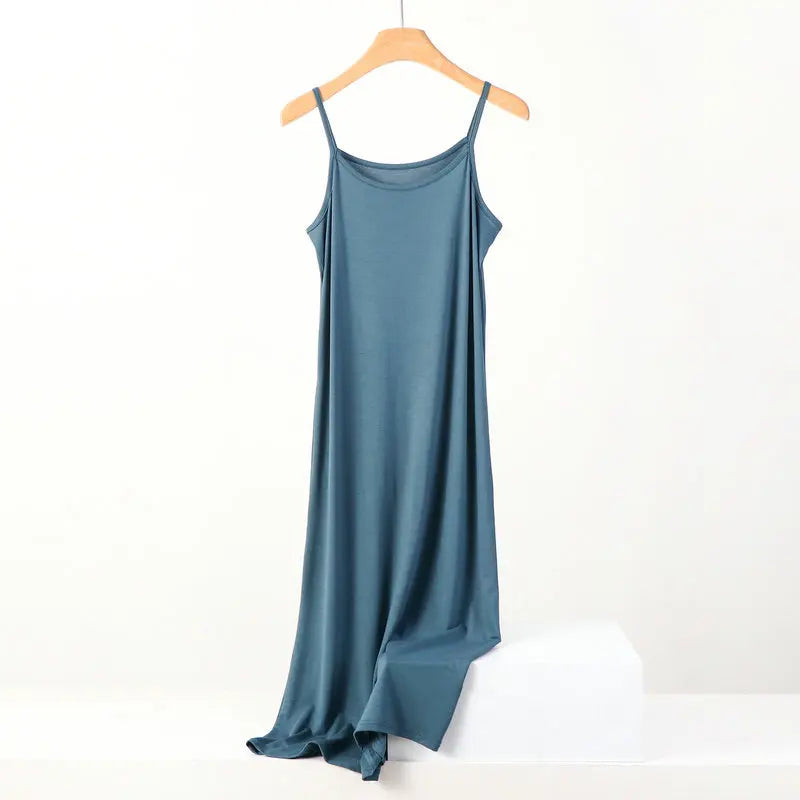 Modal Dress Spaghetti strap bottoming dresses Halter sundress Camisoles slips Inner Petticoat-Dollar Bargains Online Shopping Australia