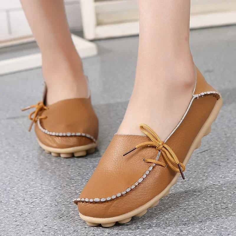 Shoes Women Moccasins Flats Woman Loafers Genuine Leather Female Shoes Slip On Ballet Nurse-Dollar Bargains Online Shopping Australia