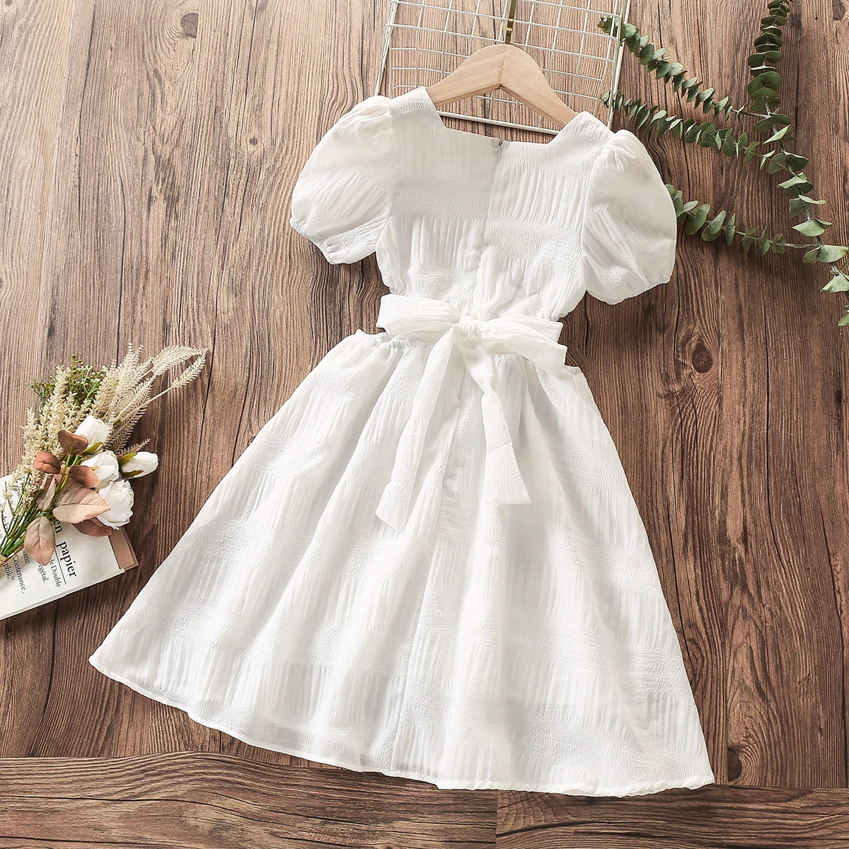 Kids White Dress for Girls Clothes Party Long Dress Prom Princess Outf Kids White Dress for Girls Clothes Party Long Dress Prom Princess Outf