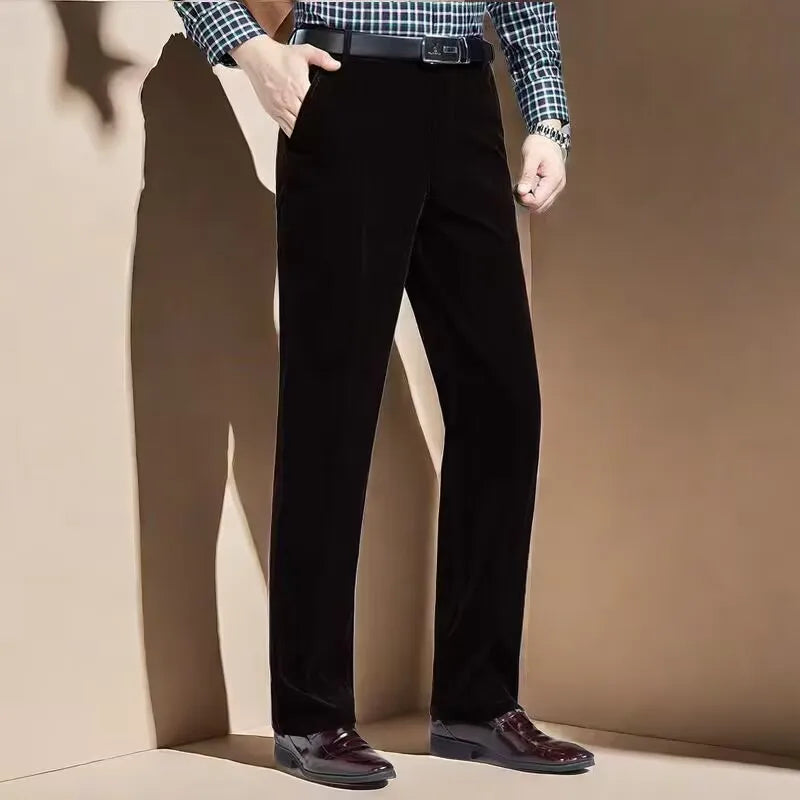 Corduroy pants loose joggers middle-aged men dad men's casual Trousers for men streetwear-Dollar Bargains Online Shopping Australia