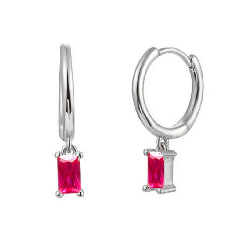 Gold Filled Stud Earrings Set For Women Ear Cuffs Colorful Zircon Dangle Hoop Earrings Fashion Party Jewelry-Dollar Bargains Online Shopping Australia
