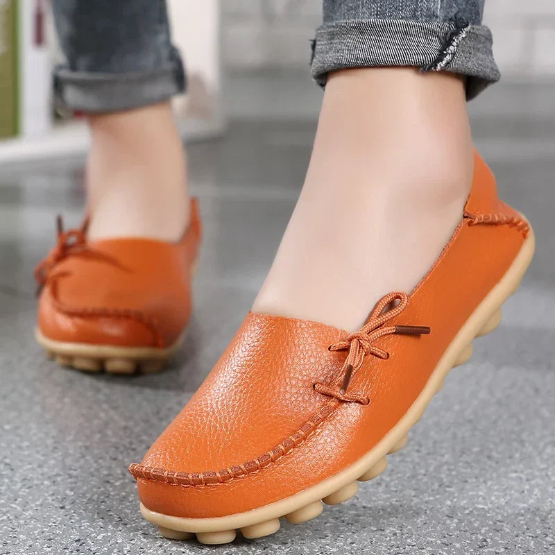 Shoes for Women Moccasins Flats Woman Loafers Genuine Leather Female Shoes Slip On Ballet Nurse Women's Shoes-Dollar Bargains Online Shopping Australia
