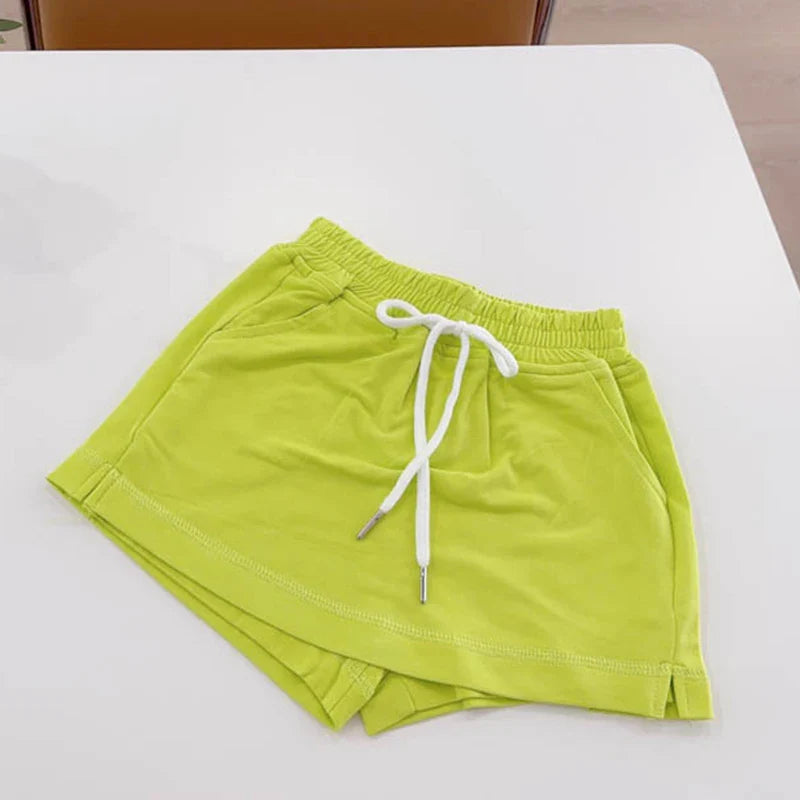 Children Clothing Girls Shorts Spring Summer Simple Style Solid Color Pants Culottes Baby Korean Casual Simple Girls Pants-Dollar Bargains Online Shopping Australia