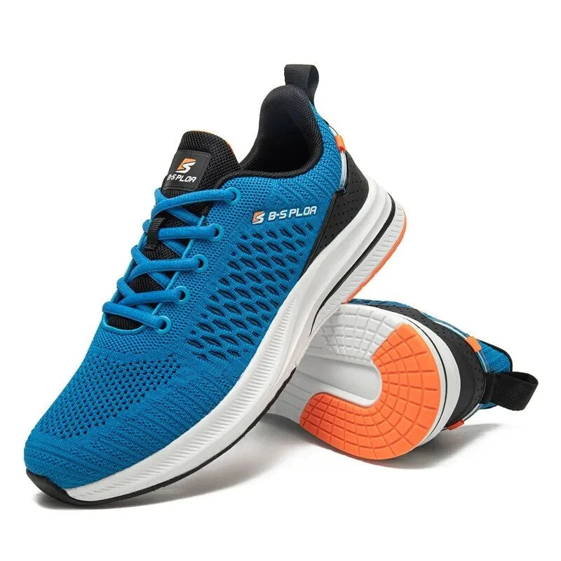 Men Running Shoes Lightweight Sport Shoes Mesh Breathable Casual Sneakers Non-Slip Outdoor for Men