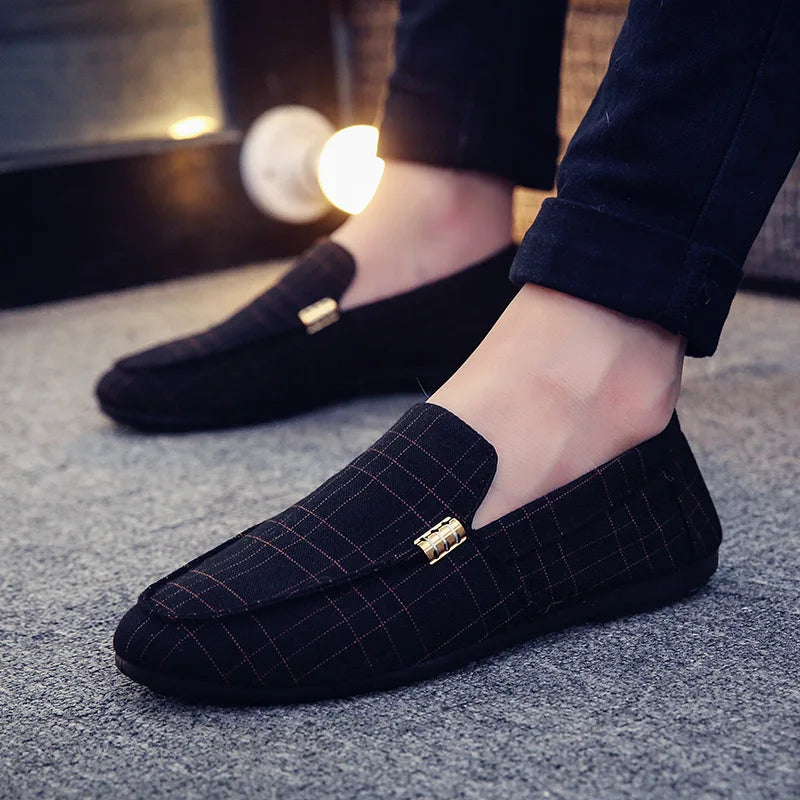 Men's Casual Shoes Red Loafers Cleat Shoes Metal Trim Adulto Driving Moccasin Soft Comfortable Casual Shoes Men's Sneakers Flats-Dollar Bargains Online Shopping Australia