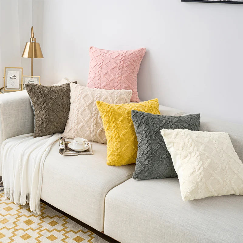 Decorative Pillows For Sofa Decoration Home Pillow Cover For Living Room Fluffy Couch Cushion Cover