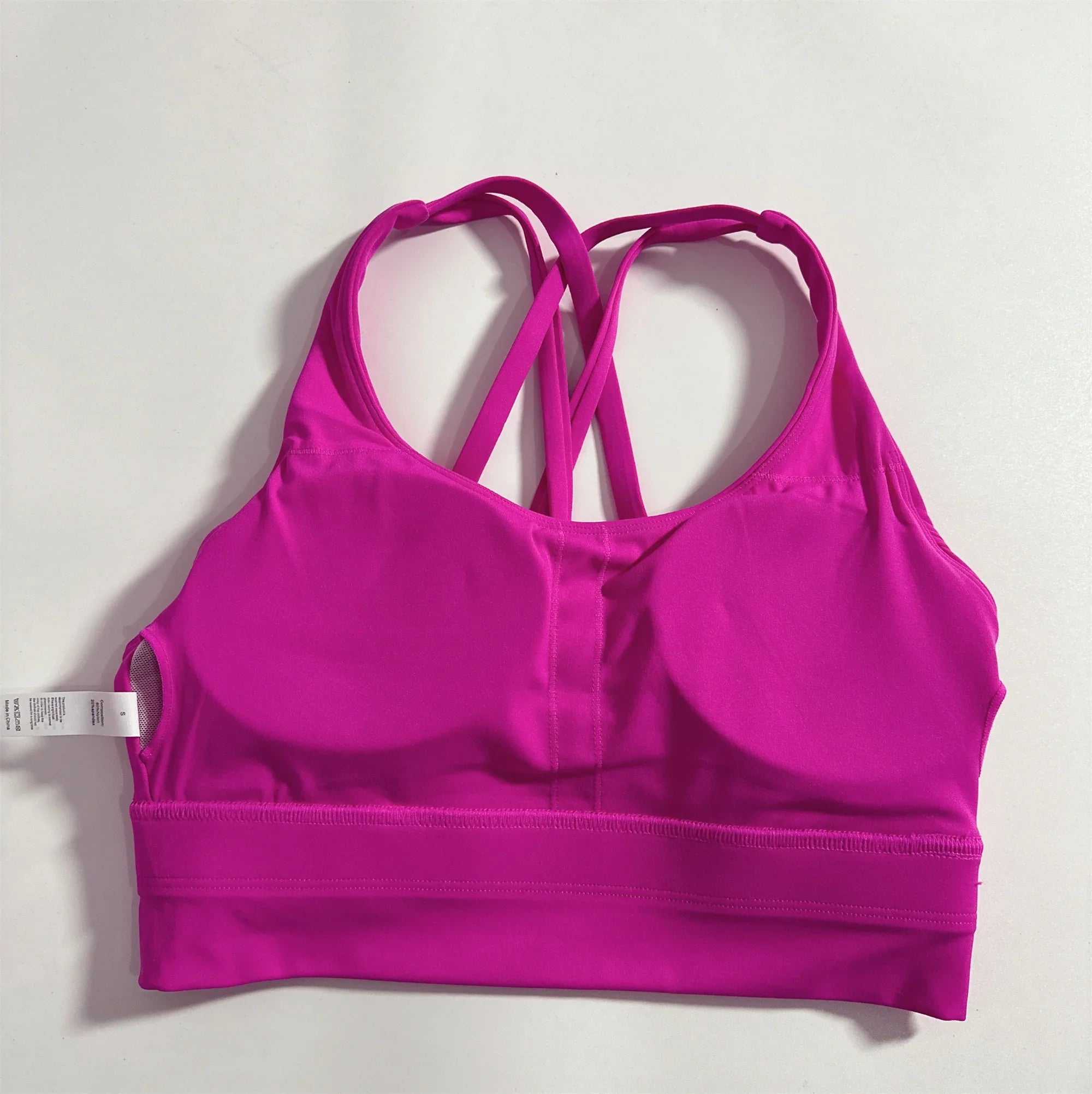 Soft Cross Back Women Fitness Bra Tights Yoga Vest High Strength Shockproof Gym Sports Top Push Up With Chest Pad-Dollar Bargains Online Shopping Australia