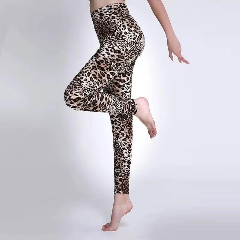 High Waist Animal Printed Leggings Soft Stretchy Women Sexy Leopard Print Pencil Pants Sport Fitness Yoga Leggings-Dollar Bargains Online Shopping Australia