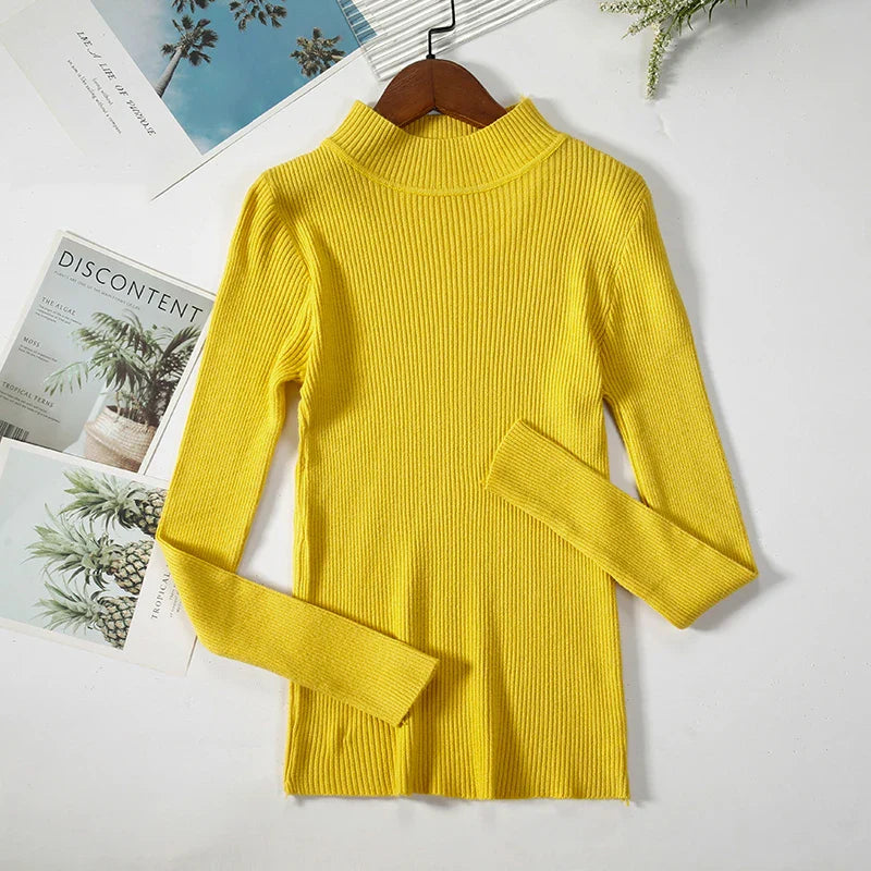 Women Turtleneck Sweater Knitted Soft Pullovers cashmere Jumpers Basic Solid Soft Sweaters Women Autumn Winter Casual Top-Dollar Bargains Online Shopping Australia