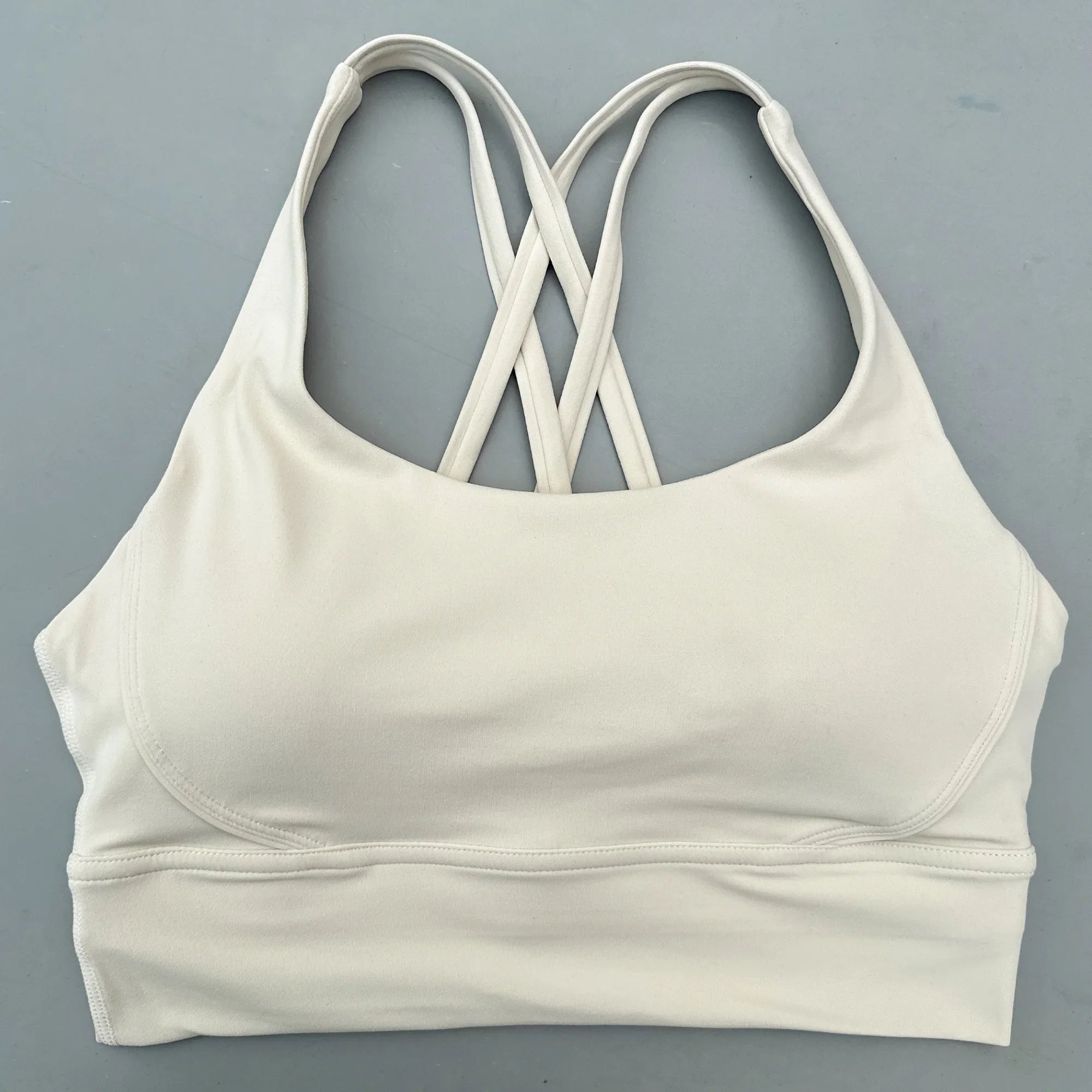 Soft Cross Back Women Fitness Bra Tights Yoga Vest High Strength Shockproof Gym Sports Top Push Up With Chest Pad-Dollar Bargains Online Shopping Australia