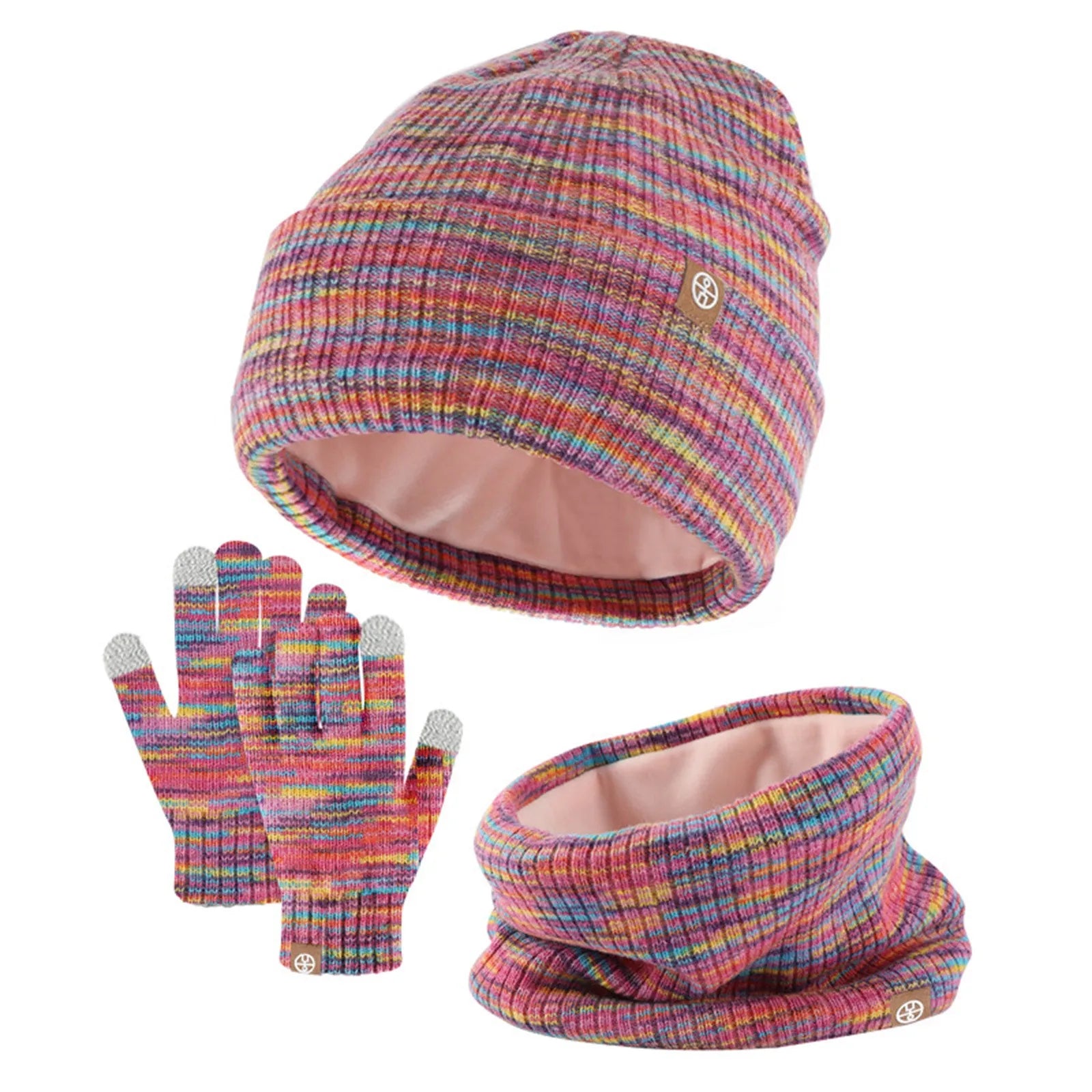 Winter Hat And Mittens Kids Winter Hat Gloves Scarf Set Girls Toddler Children Hats With Pom Knit Neck Warmer Gaiter Mittens-Dollar Bargains Online Shopping Australia