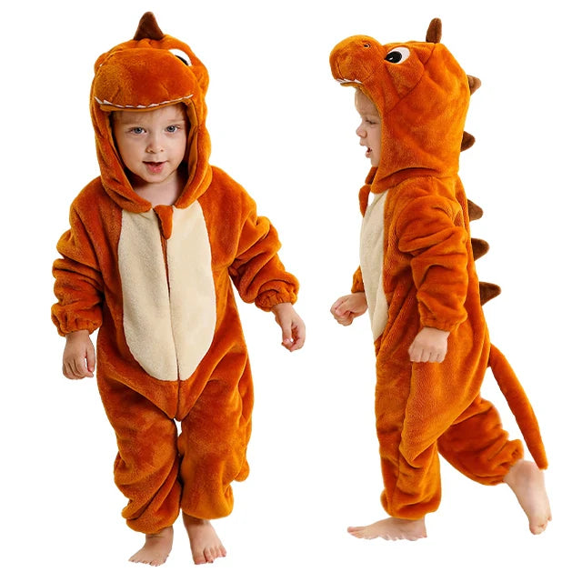 Halloween Baby Rompers Winter Hooded Flannel Toddler Infant Clothes Overall Bodysuits Jumpsuit Costume-Dollar Bargains Online Shopping Australia