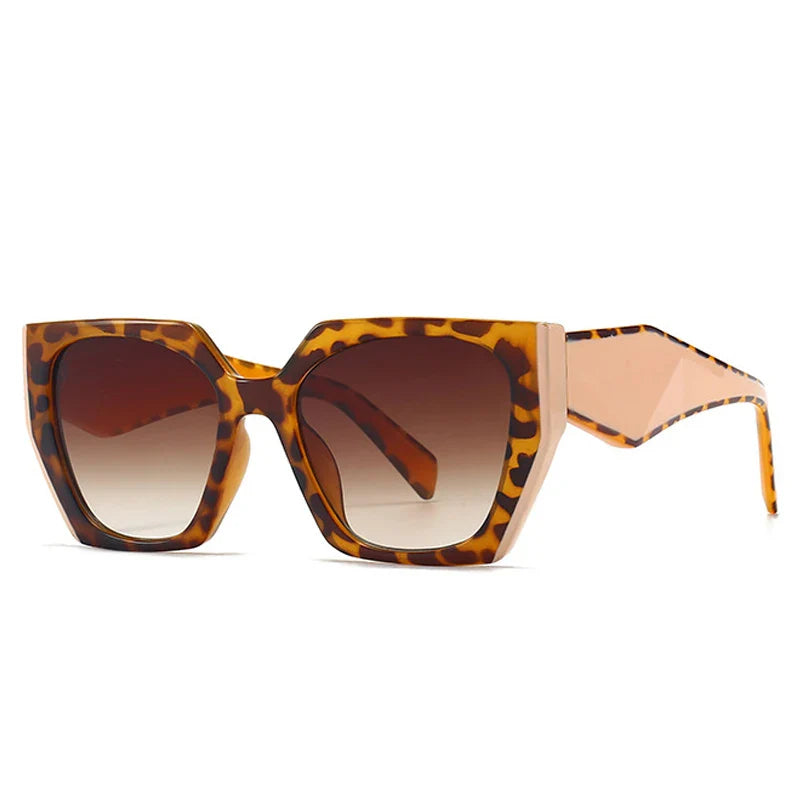 Retro Polygon Cat Eye Colorful Sunglasses Women Clear Gradient Shades UV400 Men Sun Glasses-Dollar Bargains Online Shopping Australia