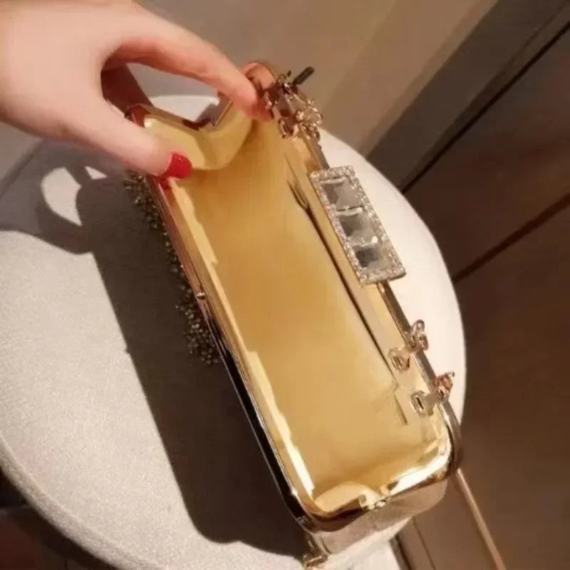 Wedding Party Banquet Diamond Clutch Bag Ladies Luxury Party Evening Bag Fashion Wedding Bridal Dress Bag