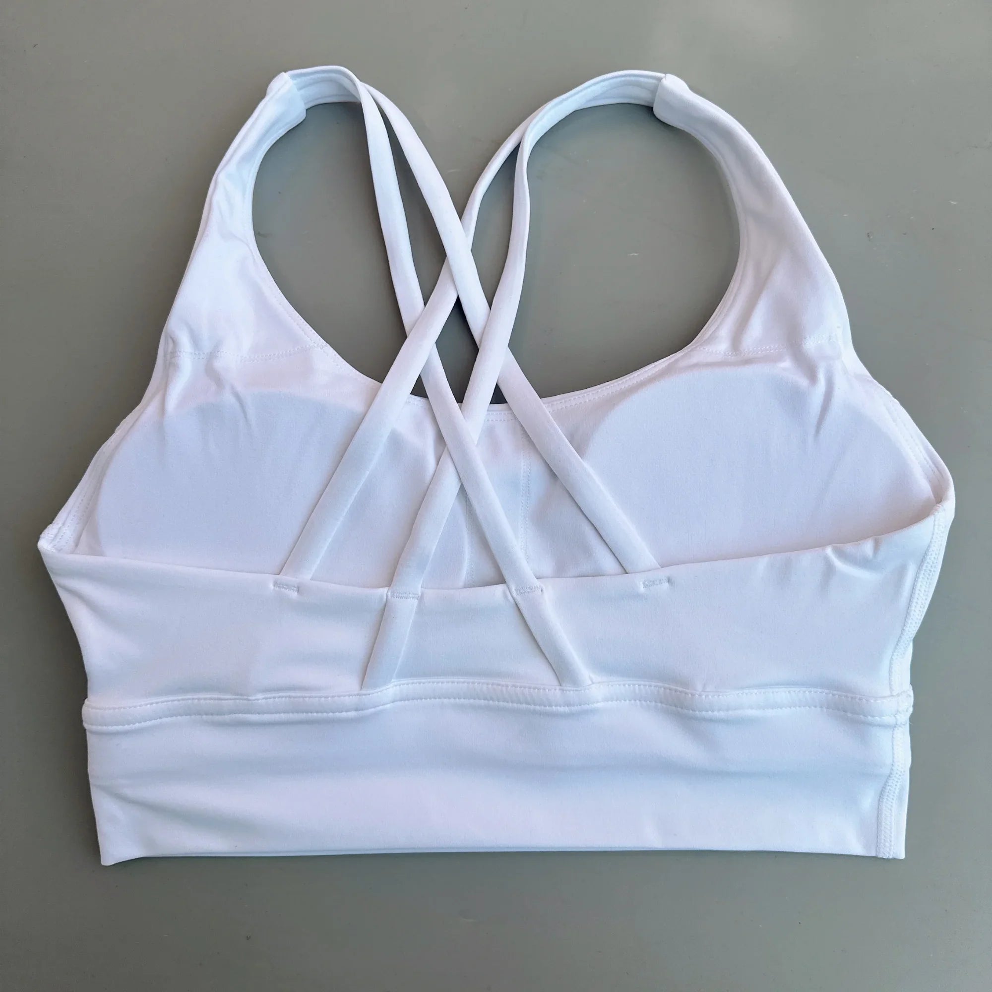 Soft Cross Back Women Fitness Bra Tights Yoga Vest High Strength Shockproof Gym Sports Top Push Up With Chest Pad-Dollar Bargains Online Shopping Australia