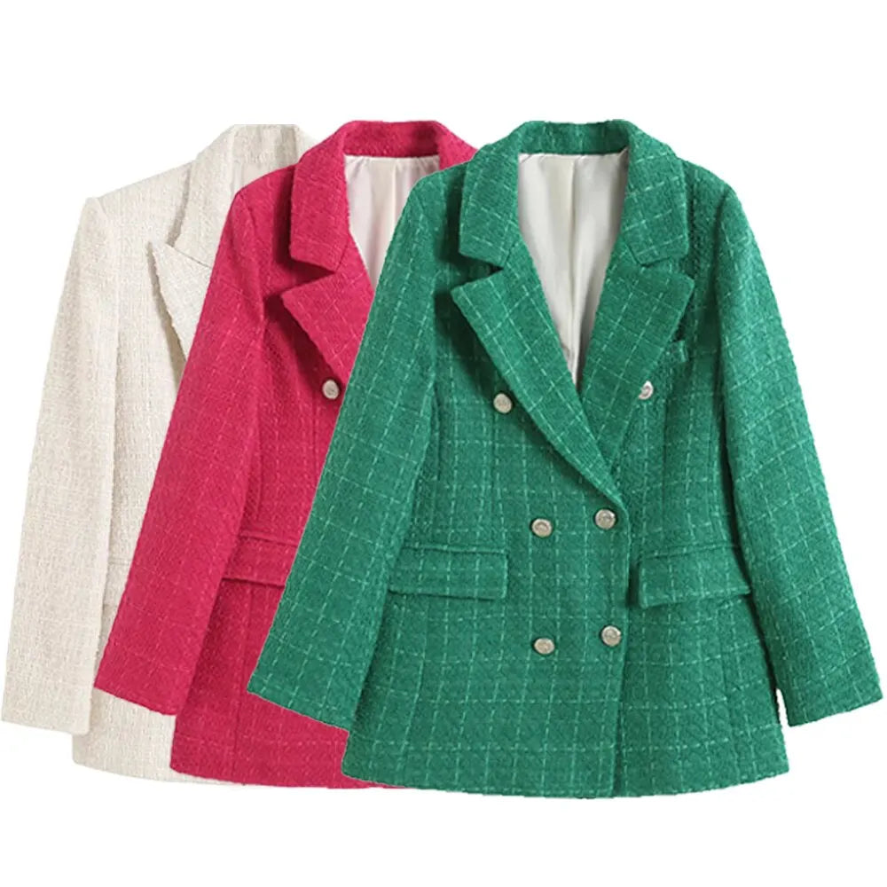 Women's New Fashion Solid Color Coarse Textile Vintage Texture Simple Casual Funds Top
