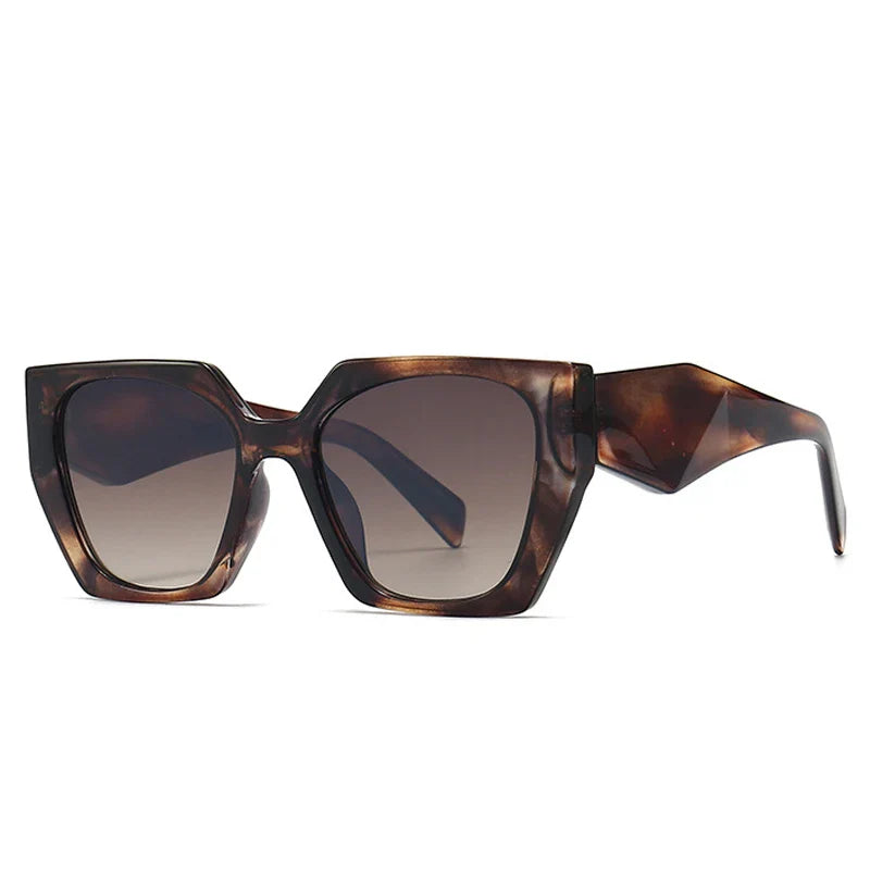 Retro Polygon Cat Eye Colorful Sunglasses Women Clear Gradient Shades UV400 Men Sun Glasses-Dollar Bargains Online Shopping Australia