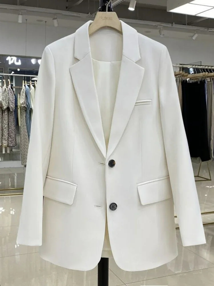 Women Jackets Pink Small Suit Women's Coat Casual Small Loose Small Suit Women's Design Sense Blazer Women-Dollar Bargains Online Shopping Australia