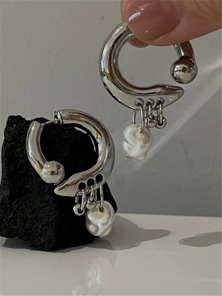 Chic pearl pendant earrings can be detachable before and after wearing INS fashion women's earrings jewelry accessories gift-Dollar Bargains Online Shopping Australia