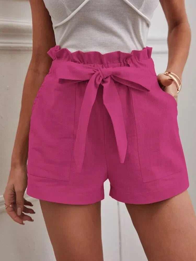 Shorts Women Pocket Drawstring Casual short Pants Summer Daily Pants-Dollar Bargains Online Shopping Australia