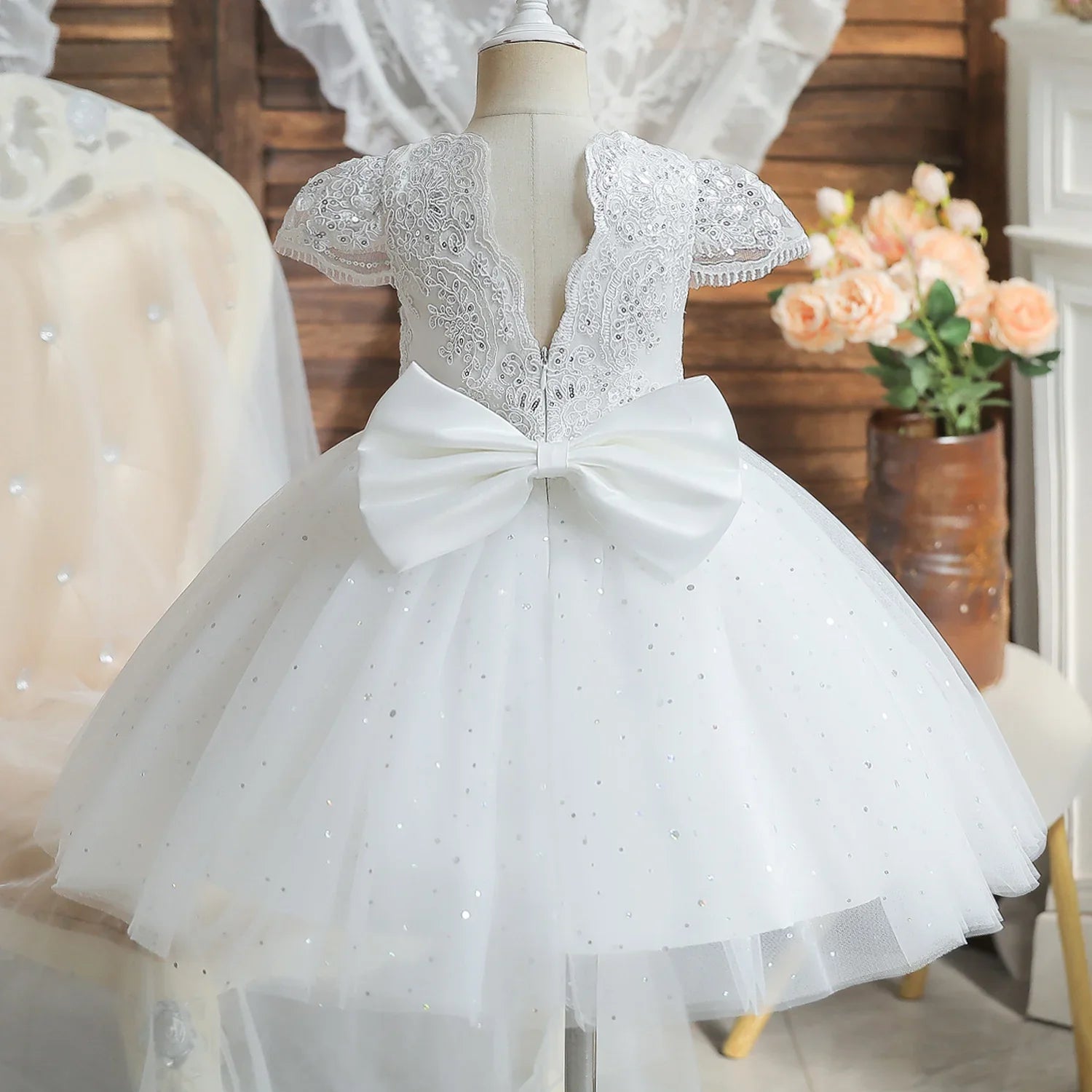 Kids Princess Dress for Girl Embroidery Vintage Elegant Birthday Weddi