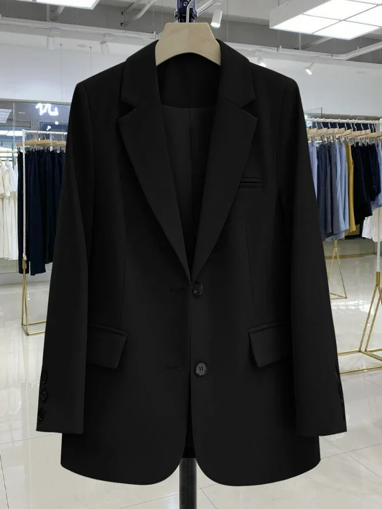 Women Jackets Pink Small Suit Women's Coat Casual Small Loose Small Suit Women's Design Sense Blazer Women-Dollar Bargains Online Shopping Australia