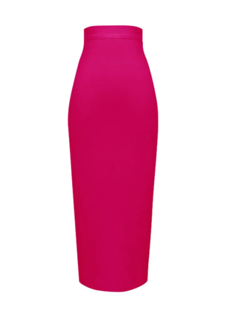 Knee Length Bandage Skirt Women Elastic Bodycon Summer Pencil Skirts-Dollar Bargains Online Shopping Australia