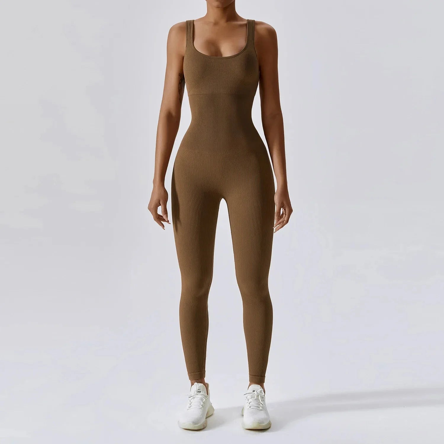 Fitness Seamless Jumpsuits Woman Sleeveless Thread Fashion Casual Outdoors Overalls for Women Corset One Pieces Pants Sets-Dollar Bargains Online Shopping Australia