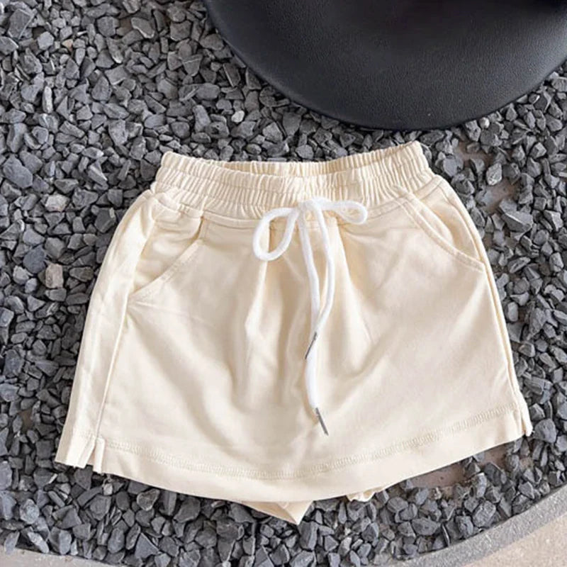 Children Clothing Girls Shorts Spring Summer Simple Style Solid Color Pants Culottes Baby Korean Casual Simple Girls Pants-Dollar Bargains Online Shopping Australia