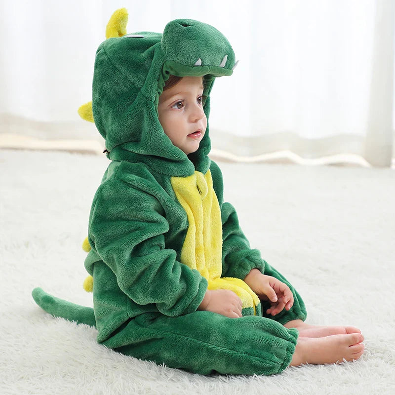 Baby Rompers Winter Kigurumi Lion Costume For Girls Boys Toddler Animal Jumpsuit Infant Clothes Pyjamas Kids Overalls-Dollar Bargains Online Shopping Australia