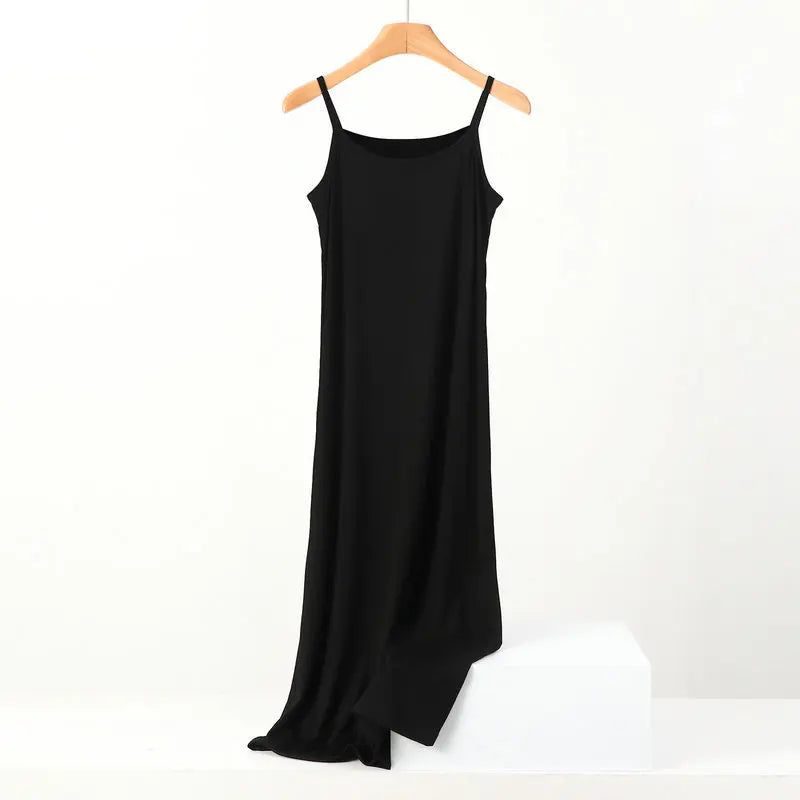 Modal Dress Spaghetti strap bottoming dresses Halter sundress Camisoles slips Inner Petticoat-Dollar Bargains Online Shopping Australia