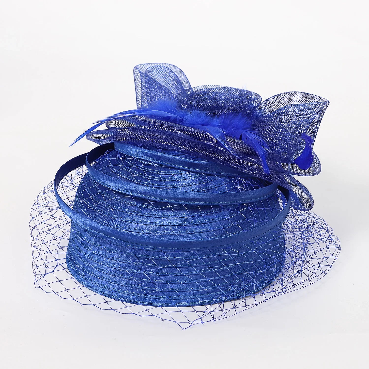 Wedding Church Red Hats Fascinators For Woman With Feather Veil Cocktail Party Headdress Lady Elegant Kentucky Derby Cap-Dollar Bargains Online Shopping Australia