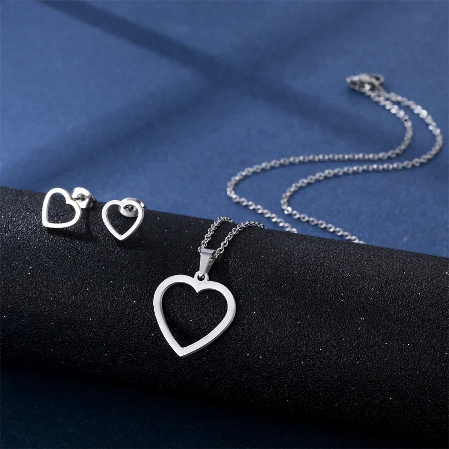 Jewelry Elegant Daisy Flowers Charm Chain Choker Necklaces Earrings Set Pendants For Women-Dollar Bargains Online Shopping Australia