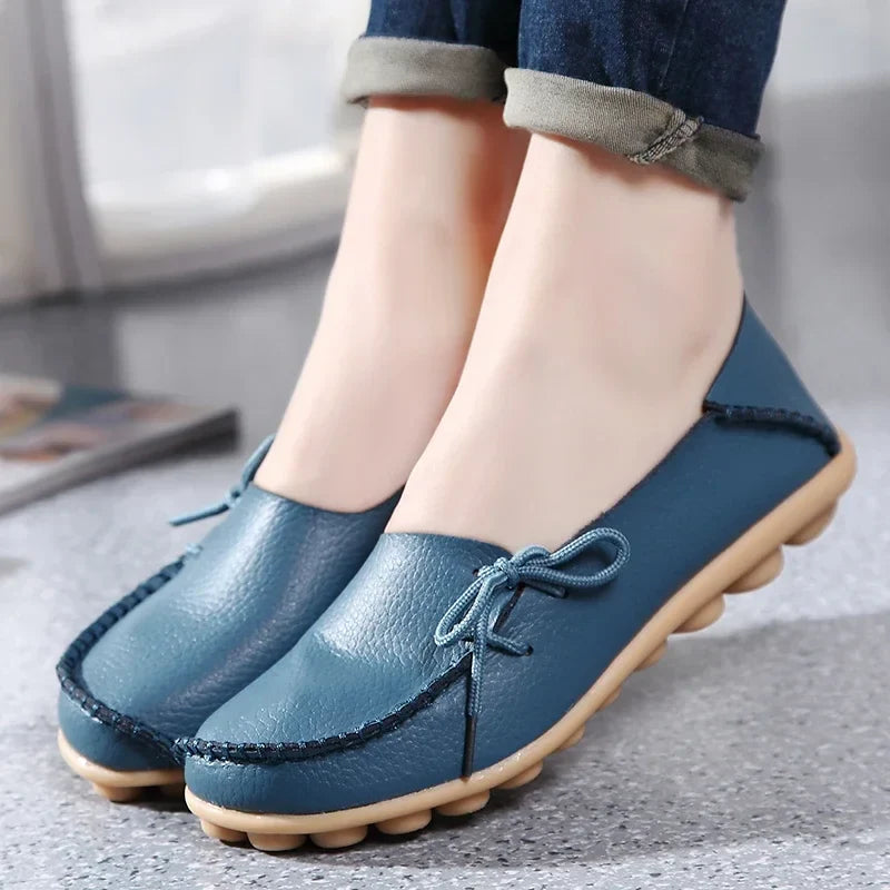 Shoes for Women Moccasins Flats Woman Loafers Genuine Leather Female Shoes Slip On Ballet Nurse Women's Shoes-Dollar Bargains Online Shopping Australia