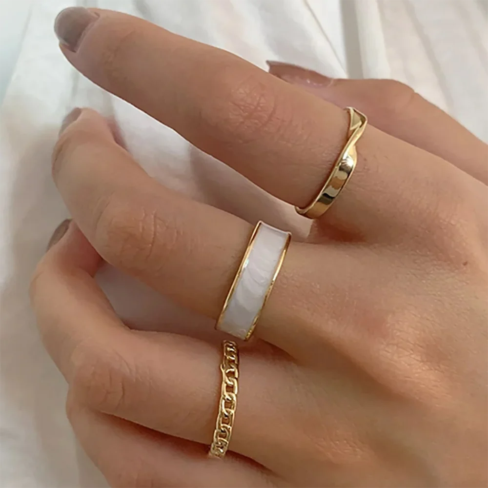 Drip Oil Love Set Ring For Women Simple Light Luxury Ladies Smiley Butterfly Jewelry Birthday Party Gifts-Dollar Bargains Online Shopping Australia