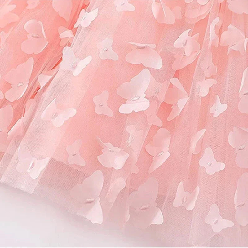 Newborn Dress Flowers Mesh Fashion Party Little Princess Baby Dress Christmas Birthday Gift Kids Clothes-Dollar Bargains Online Shopping Australia