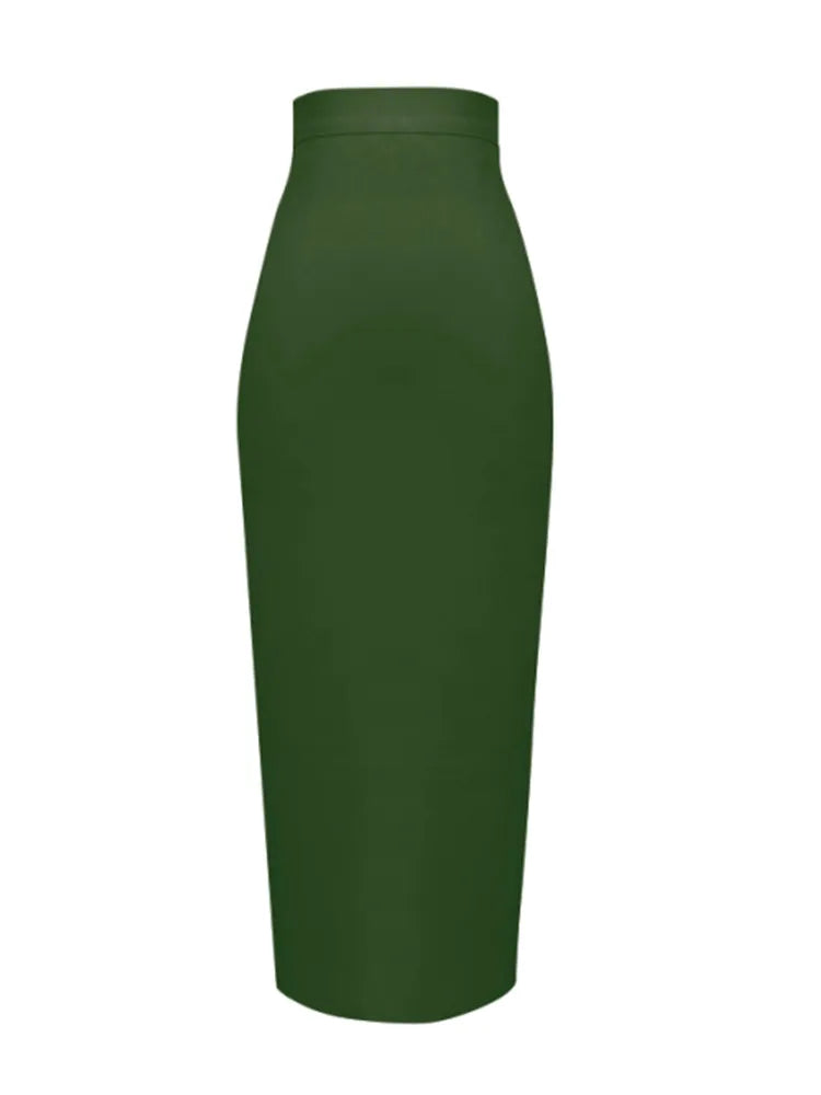 Knee Length Bandage Skirt Women Elastic Bodycon Summer Pencil Skirts-Dollar Bargains Online Shopping Australia
