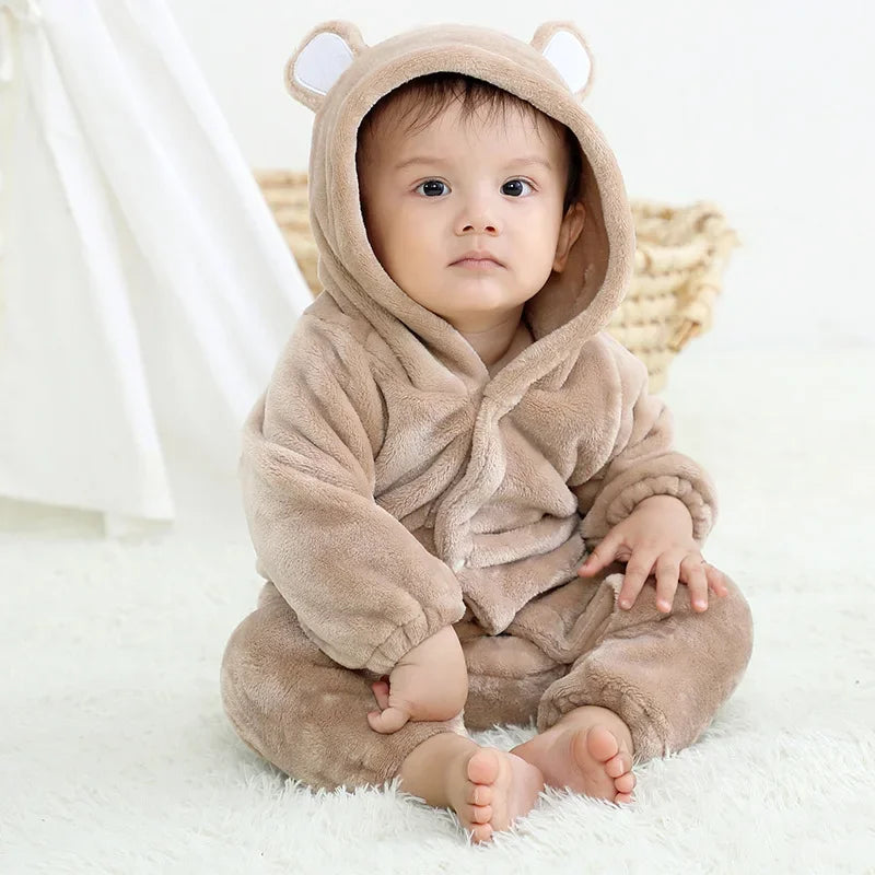 Baby Rompers Winter Kigurumi Lion Costume For Girls Boys Toddler Animal Jumpsuit Infant Clothes Pyjamas Kids Overalls-Dollar Bargains Online Shopping Australia