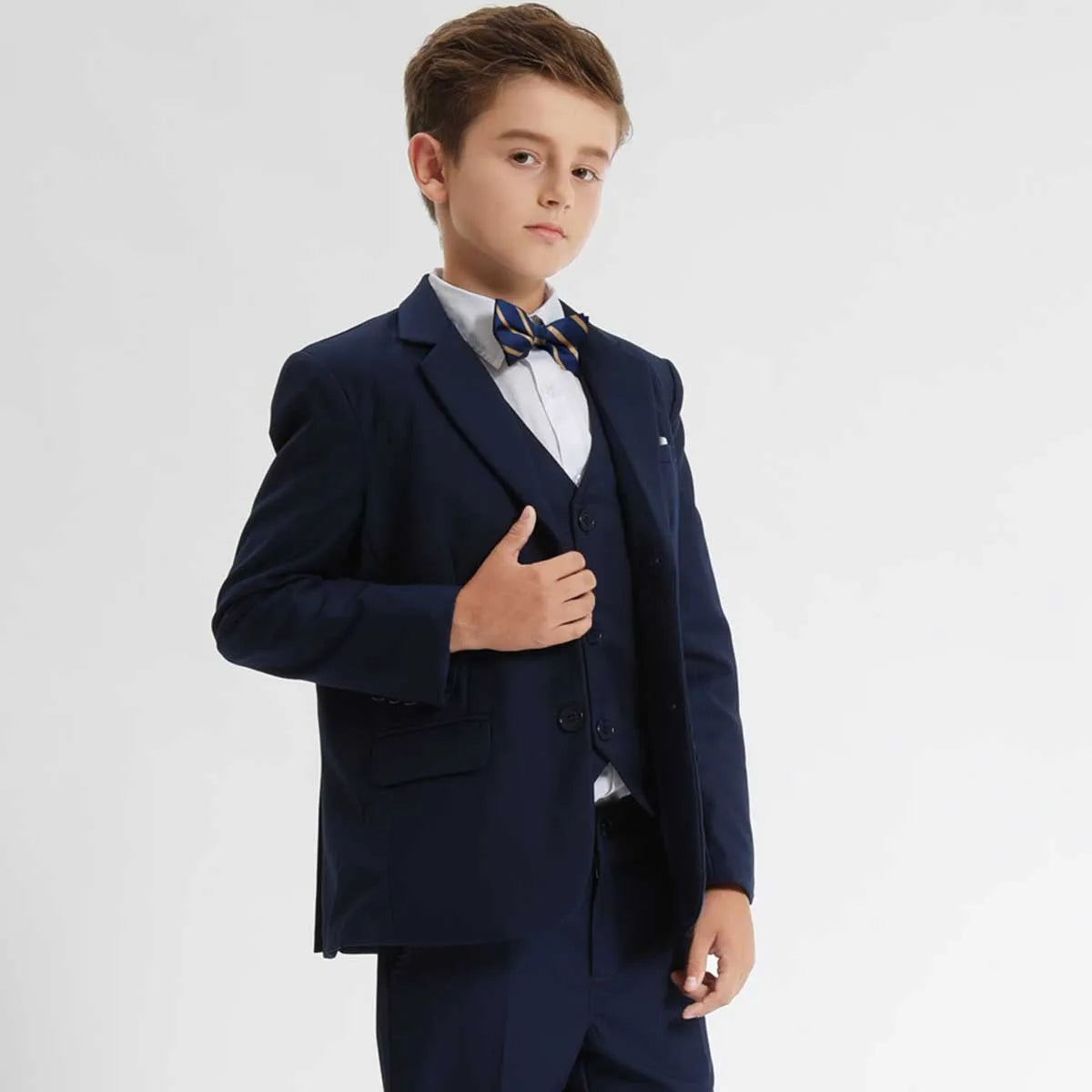 Boys Blazer Kids Wedding Formal Solid Jacket Gentleman Birthday Party Performance Suit Children Spring and Autumn Clothing Set